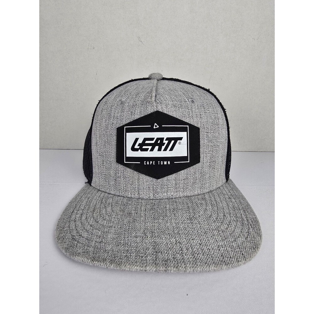 Leatt Cape Town Trucker Hat Snapback Gray Mesh Adjustable Motocross Off Road